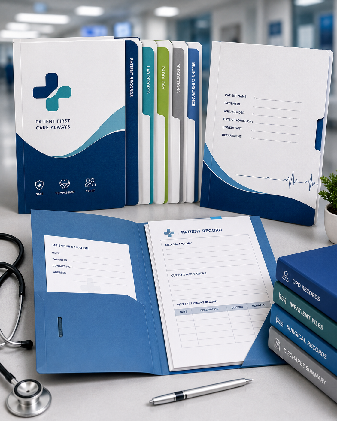 Hospital Files and Stationery